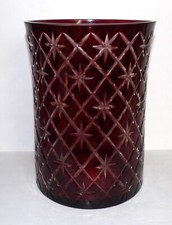 LOVELY LARGE BOHEMIAN/CZECH RUBY CUT TO CLEAR 9 1/2
