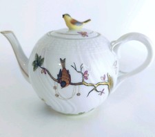Herend Rothschild Bird 150 Anniversary Mini Individual Tea Pot Lid 87/150 Mint picture