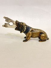 Vintage Bronce Sigarret Cutter In Form of A Dog picture