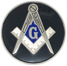 Masonic Car Emblem Black and Silver picture