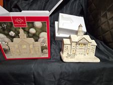 Lenox Mistletoe Park Lighted Town Hall Christmas Village Porcelain 6