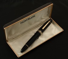 Authentic Vintage 1970s Montblanc 149 Diplomat 14C EF Two Tone Ebonite Feed Box picture