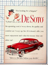 1940s De Soto Car Ad Vintage Print Groucho Marx You Bet Your Life CBS picture