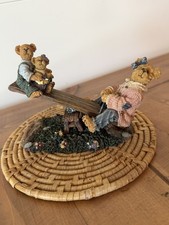 Boyds Bears Bearstone Momma Bearykins w/Teeter & Tot 1st Edition Carlton Cards  picture