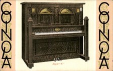 Coinola upright piano Advertising c1900s-10s Vintage Postcard bhn picture