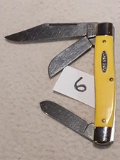 VINTAGE PINE KNOT 3 BLADE STOCKMAN POCKET KNIFE USA PAT.3317996 UNUSED 6 picture