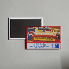 Costco Kirkland Hot Dog $1.50 Sign Funny Meme Fridge Magnet picture