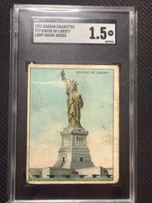 1911 T77 Hassan Light House Series Statue of Liberty SGC 1.5 picture