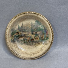 Vintage Sandland Ware In an Old World Garden Pin Dish Lancaster Sandland England picture
