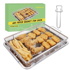 Extra Thick Air Fryer Basket for Oven,2-PCS Set, Heavier Wire for Basket and ... picture