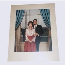 8x10 Ronald & Nancy Reagan White House Portrait Photo Print Washington Monument picture