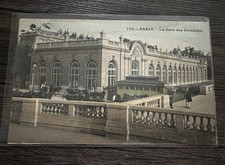 Vintage Paris Postcard 1900s Gare des Invalides - Rare Antique French Topography picture