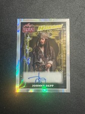 JOHNNY DEPP 2026 LEAF METAL HALLOWEEN HORROR AUTO LAVA 1/1 JACK SPARROW picture