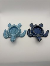 Partylite Tealight Votive Holders Sea Turtles Ceramic Glazed VERY RARE picture