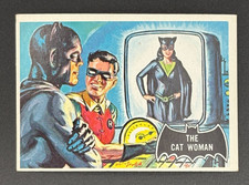 1966 Topps Batman Black Bat #25 The Cat Woman Riddler Joker Robin Boy Wonder picture