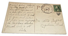 1913 SP&S SPOKANE PORTLAND AND SEATTLE PORTLAND & BEND TRAIN #7 RPO POST CARD picture