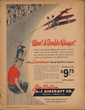 Magazine Ad - 1954 - A-J Aircraft Co., Portland, OR - Model Airplanes picture