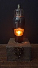 Old Vintage Radio Lighted Vacuum Tube - LED Night Light / Amplifier Desk Lamp picture