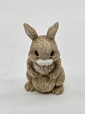 Stone Critters Bunny Sitting '88 Figurine USA 2.25 inches picture