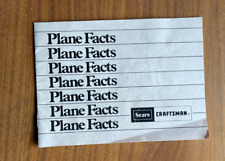 Sears Craftsman Plane Facts Booklet picture