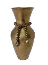 Vintage Handmade Solid Brass Small Flower Vase India Ornate Decor picture