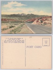 Mt. Taylor Highway 66 Grants New Mexico Vintage Curteich Colortone Postcard picture