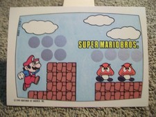 1989 Topps Nintendo Super Mario Bros Screen 1 Scratch-Off picture