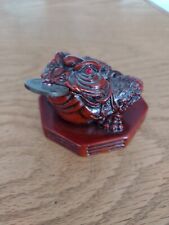 Red Lucky Money Frog - Feng Shui Money Beckoning Symbol picture