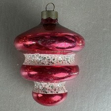 Vintage Pre WWII Franke ? Corning ? USofA Confetti Glitter Tornado UFO Ornament picture