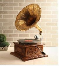 Vintage HMV Gramophone Fully Functional working phonograph win-up record player picture