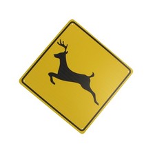 Warning Deer Crossing XING Road Street Caution Sign Rustic Man Cave Wall Decor picture
