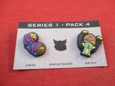 Smite Video Game Series 1 Pack 4 2 Pin Set Promo Pin Pinback Agni & Neith picture