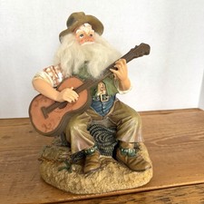 Musical Sheriff Cowboy Guitar sing Santa Claus Coming to Town Tap Foot Christmas picture