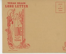 1952 Texas Brags Long Letter Complete w/ Original Envelope Unused John Randolph picture