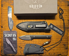 Griffin Company Scout Medic Magnacut with Bad Stitch Goods Leather Sheath + picture