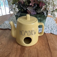 Rae Dunn Yellow Teapot Birdhouse Homebrew  picture