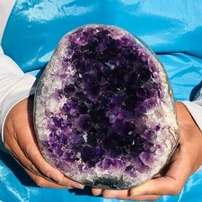 1800g Natural Amethyst Geode Mineral Specimen Crystal Quartz Energy Decoration picture