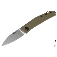 Zero Tolerance 0235OLG10 Slip Joint - Olive Green G-10 - Orange Backspacer picture