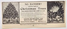 1901 GE Edison Decorative & Miniature Lamp Christmas Tree Original Print Ad NJ picture