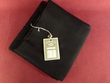Antique 1923 Forstmann & Huffmann Black Charmeen Worsted Wool Fabric 2.8 Yards picture