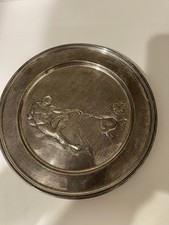 RARE 1970's Danbury Mint Sterling Creation of Adam Repousse Plate 9