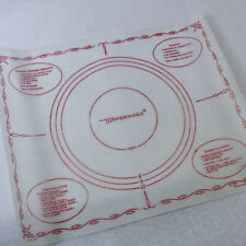 Vintage 1965 Tupperware Pastry Mat Sheet 18 x 22in Pie Biscuit Recipes picture