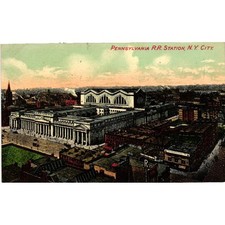 Vintage 1912 Pennsylvania RR Station NYC Postcard Penn Station New York City NY picture