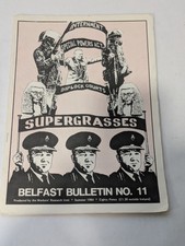 Belfast Bulletin No.11 1984 Supergrasses Northern Ireland Troubles Pamphlet picture