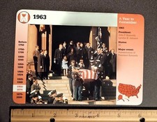 1994 Grolier President John F. Kennedy Funeral Washington 1963 Vtg. Large Card picture