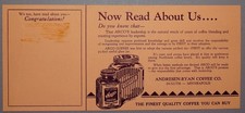Early Arco Coffee Advertising Blotter Andresen-Ryan Coffee Co Duluth MN Bk4m picture