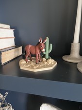 Burro Donkey & Saguaro Cactus Figurine Southwest Desert Decor 3D Printed picture