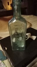 Large Ayer's Sarsaparilla Medicine Glass Bottle Antique Lowell, Mass Antique  picture