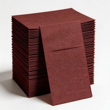 50 pack Airlaid, Linen-Feel Burgundy Paper Napkins, Cloth Like Dinner Napkins picture