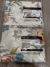 Vintage JCPenney Full Sheet Set Cottagecore Mystic Harbor Floral Percale NEW picture